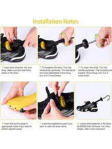 1 pièce Étirage de chaussure portable et réglable, élargisseur et allongeur pour bottes, talons hauts, chaussures , plates et baskets. Solution de confort pour le soin des chaussures - 1 pièce - Voir 10
