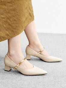 CUCCOO BIZCHIC Women Heeled Sandals - Apricot - View 7