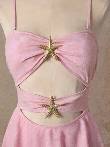 Bellisia 宝石海星可爱奢华性感女士沙滩裙 - 彩色 - 查看 6