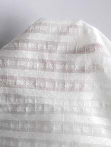 GlowEve 女士蕾丝拼接前扣优雅时尚衬衫 - 白色 - 查看 6