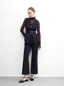 CUCCOO BIZCHIC 女士休闲搭扣设计套脚乐福鞋 - 黑色 - 查看 6