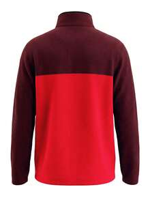 Steens Mountain Half Snap II Men's Outdoor Sweatshirt Mtn Red Rich Wine Black - Red - View 2