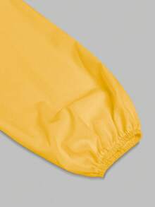 EMERY ROSE 女士休闲纯色简约荷叶边衬衫 - 黃色 - 查看 4