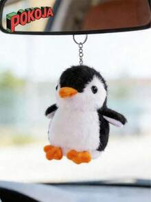 POKOJA LAND - BESTSELLERS 1个装可爱企鹅钥匙扣，卡哇伊企鹅毛绒玩具钥匙扣，背包挂件，适用于手提包、钱包、背包、车钥匙等装饰，春夏送给女性的礼物 - 彩色 - 查看 5