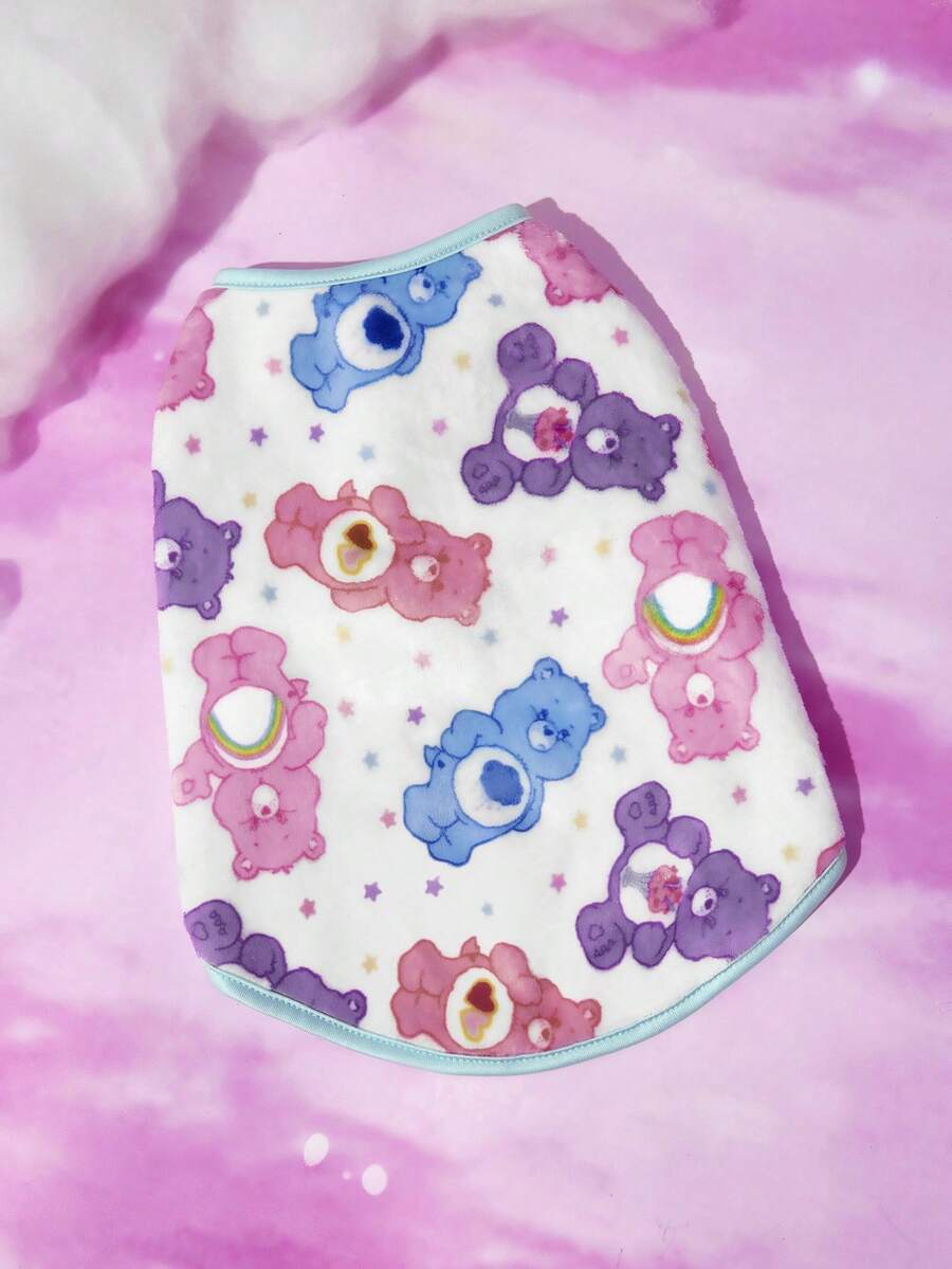 SHEIN X Care Bears 1 chiếc Gấu bông hoạt hình vui nhộn, Gấu, Gấu chia sẻ, Gấu Love-A-Lot in hình thú cưng, Quần áo cho mèo/chó, Size XXS-XXXXL, Cực nhỏ, Cực lớn, Dành cho chó - Nhiều màu - Xem 1