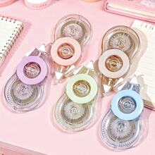 Set de cintas correctoras con estilo Ins, colorido, japonés, de tamaño pequeño, alta capacidad, lindo, mini, silencioso, estilo Mori, set de 6 piezas, de vuelta a la escuela - Multicolor - Ver 5