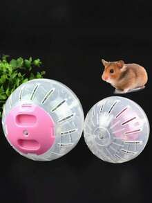 Small Pet Exercise Ball Transparent PP Material Hamster Running Toy Sturdy Structure For Rodents Mice Interactive Play Design Multiple Colors Boredom Relief Mental Physical Activity Indoor Outdoor Smooth Surface Easy To Clean Pet Supplies Small Animal Toys