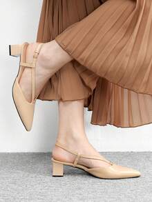 CUCCOO BIZCHIC Women Heeled Sandals Spring Shoes - Apricot - View 5