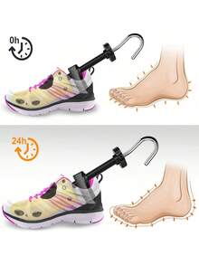 1 pièce Étirage de chaussure portable et réglable, élargisseur et allongeur pour bottes, talons hauts, chaussures , plates et baskets. Solution de confort pour le soin des chaussures - 1 pièce - Voir 9