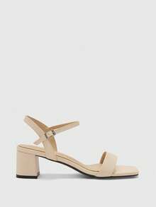 CUCCOO BIZCHIC 夏季新款气质外套搭配裙子，时尚凉鞋，法式露趾凉鞋女款 - 淺粉色 - 查看 2