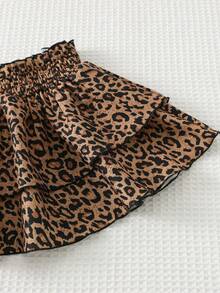 Cozy Pixies Baby Girl Leopard Print Soft Elastic Waist Tutu Skirt - Multicolor - View 5