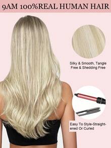 9AM Hair 20PCS Straight Tape In 100% Human Hair Extensions 14-24inches 50G/Pack For Salon Natural High Quality Real Remy Human Hair Silky Seamless Invisible PU Tape In Hair Extensions Winter Christmas Halloween Costumes Autumn Outfits Women Fall Outfits