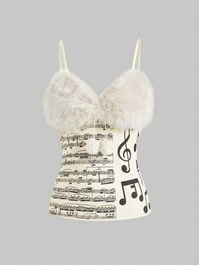 J-Fashion Gilet in finta pelliccia staccabile da donna in stile Gyaru Y2K Abihimekaji, adatto per outfit invernali