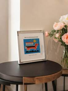 Joivida 1 Pc Wood/Iron Single-Sided Square Picture Frame, Suitable For Wall Hanging Or Tabletop Decoration. 30X30, 33X33cm Square Poster Portrait Frame, Festival Celebration Commemorative Gift, Gallery Classic Picture Frame. - Multicolor - View 5