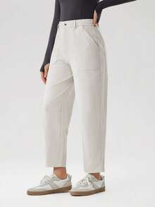 OutZeal 白色女士户外休闲裤，日常休闲款，侧边口袋 - 白色 - 查看 6