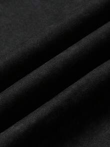 GymBeat Men's Faux Washed Spider Print Drop Shoulder Sweatshirt - Black - View 6