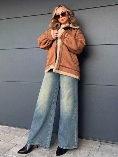 Jeta Ari Chaqueta regular de mujer con forro térmico compuesto, ropa de invierno para mujer, abrigo de invierno para mujer, ropa de otoño para mujer, con forro polar