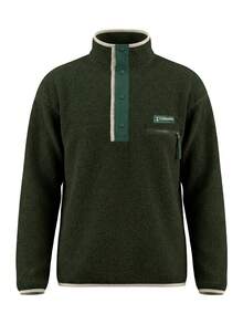 Columbia Helvetia II Half Men's Snap Fleece Oliv - Dark Green - View 1