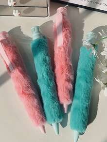 Joivida 1支1.0mm巨型立体毛绒软胶笔，办公减压书写解压创意毛绒中性笔 - 彩色 - 查看 5