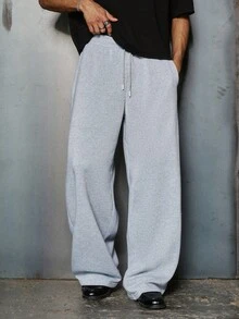 PAVTROS 男士时尚街头风图案刺绣工艺阔腿运动裤，哥特暗黑风格图案刺绣贴片工艺设计，做工精良。适合日常穿着、外出、上学、派对、音乐节等场合。男女皆宜，可作为送给男友、朋友、丈夫的礼物，也适合锐舞派对等场合。 - 淺灰色 - 查看 4