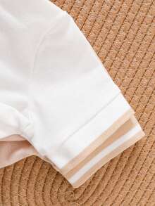 SHEIN 2 chiếc áo polo tay ngắn dệt kim kiểu dáng lịch lãm cho bé trai, thích hợp cho mùa hè. - Nhiều màu - Xem 6