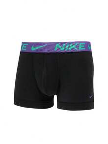 Nike 3 Pack Men's Boxer Briefs - BLACK / GREEN /WLD VIOLET/BLACK TEXT WB - View 2