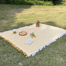 Cirelle 户外野餐垫 – 时尚防潮毯，适合露营、花园和海滩休闲，也是后院派对的时尚草坪装饰 - 彩色 - 查看 6