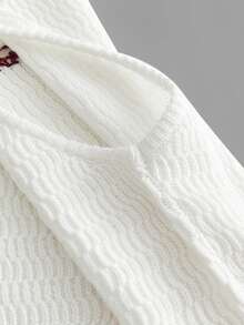 ESTAVOR Men's Animal Embroidery Crew Neck Loose Casual Fashion Comfortable Knit Vest - White - View 5