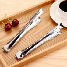 1/3/5件套不锈钢冰钳，防滑食品夹，防锈，厨房必备 - 适用于自助餐、婚礼、烧烤等场合 - 多功能冰块、糖果和冰淇淋夹取工具套装