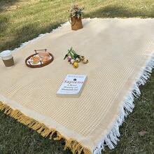 Cirelle 户外野餐垫 – 时尚防潮毯，适合露营、花园和海滩休闲，也是后院派对的时尚草坪装饰 - 彩色 - 查看 3