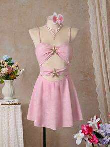 Bellisia 宝石海星可爱奢华性感女士沙滩裙 - 彩色 - 查看 4