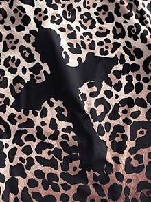 GENTILAND Men's Avant-Garde Textured Leopard Print Shirt Collar Short Sleeve Regular Fit Polyester Shirt With Pocket - Multicolor - View 5