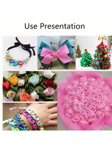 1 Roll Machine-Dyed Polyester Satin Ribbon For Gift,Candy, Cake, Flower Decoration (Slight Color DifferencePossible) - Burgundy - View 7