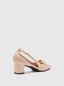 CUCCOO BIZCHIC Sandalias de tacón para mujer - Albaricoque - Ver 4