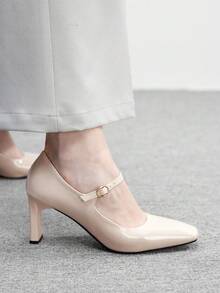 CUCCOO BIZCHIC 女士时尚百搭通勤简约尖头高跟鞋