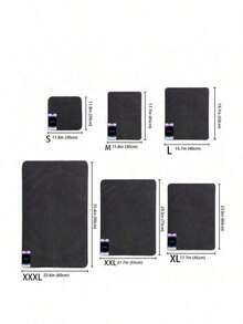 适用于小型、中型和大型猫砂盆的双层防水猫砂垫，可水洗猫砂清洁垫，1.2厘米厚猫砂盆垫 - 黑色 - 查看 8