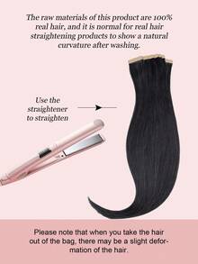 9AM Hair 20 件直发胶带 100% 真人发片接发 14-24 英寸 50 克/包 适用于沙龙 天然高品质真人发丝滑无缝隐形 PU 胶带接发 - S1 - 查看 15