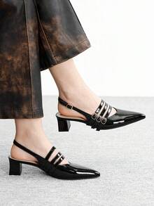 CUCCOO BIZCHIC Women Heeled Sandals Spring Shoes Summer - Black - View 5