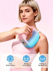 Teckwe 多功能筋膜环，专业级可充电振动燃脂按摩环，腰腹部脂肪消除塑形瑜伽环，深层组织振动，便携式设计