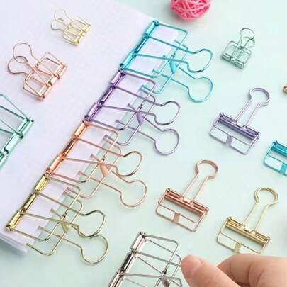 10pcs/20pcs/30pcs Paper Clips, Ideal For Organizing Paper, Notes, Photos And Documents - Office, Home, School And Craft Supplies
