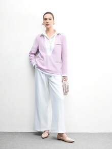 CUCCOO BIZCHIC 女士尖头舒适套脚哑光漆皮平底玛丽珍鞋，适合工作和通勤穿着。 - 裸色 - 查看 6