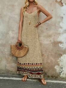 EMERY ROSE Đầm hai dây dài nữ co giãn thoải mái, thích hợp cho kỳ nghỉ hè, đi biển. - Nhiều màu - Xem 4