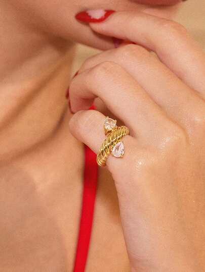 Glisma Anel Único Feminino, Looks, Dinheiro Antigo, Metálico/Textura, Pedra Preciosa, Para Mãe/Mulher/Menina/Mãe, Premium, Vintage, Elegante, Dinheiro Antigo, Looks, Elegante, Metálico/Textura, Vintage, Elegante, Para Mãe/Mulher/Menina/Mãe, Pedra Preciosa, Coração, Dia dos Namorados, Ouro, Páscoa, Viagem/Praia/Férias, Boho, Grunge