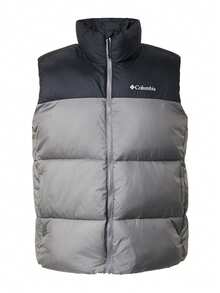 Columbia Men's Down Gilet Vest Gray - Grey - View 1