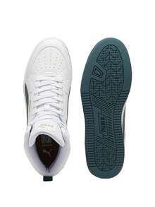 Puma Caven 2.0 Mid Men Sneakers White / Dark Myrtle / Caramel Latte / Green / Beige 392291 - White Green - View 3