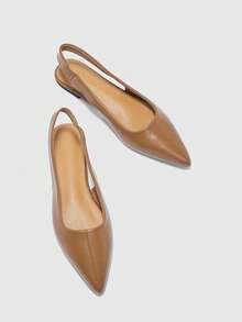 CUCCOO BIZCHIC Women's Pointed Toe Casual Versatile Flat Shoes - Brown - View 6