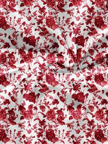 Soleia Damen Sommer Urlaubs Lässig bedrucktes Bandeau Mini Kleid - Rot-Weiß - Übersicht 6