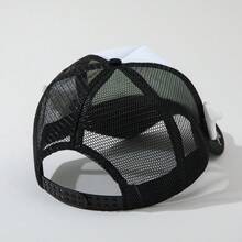 ROMWE Goth 1 Women's Angel Wings Star Hot Diamond Truck Driver Baseball Cap - Black - View 4