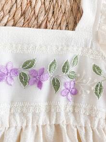 Souflis Souflis Girls' Summer Casual Elegant Sleeveless Square Neck Dress, Suitable For Daily Outings, Beach Trips, Vacations And Other Summer Occasions - Apricot - View 5