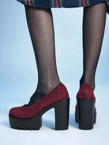 Sugerpunk Women Pumps Valentine's Day - Burgundy - View 5